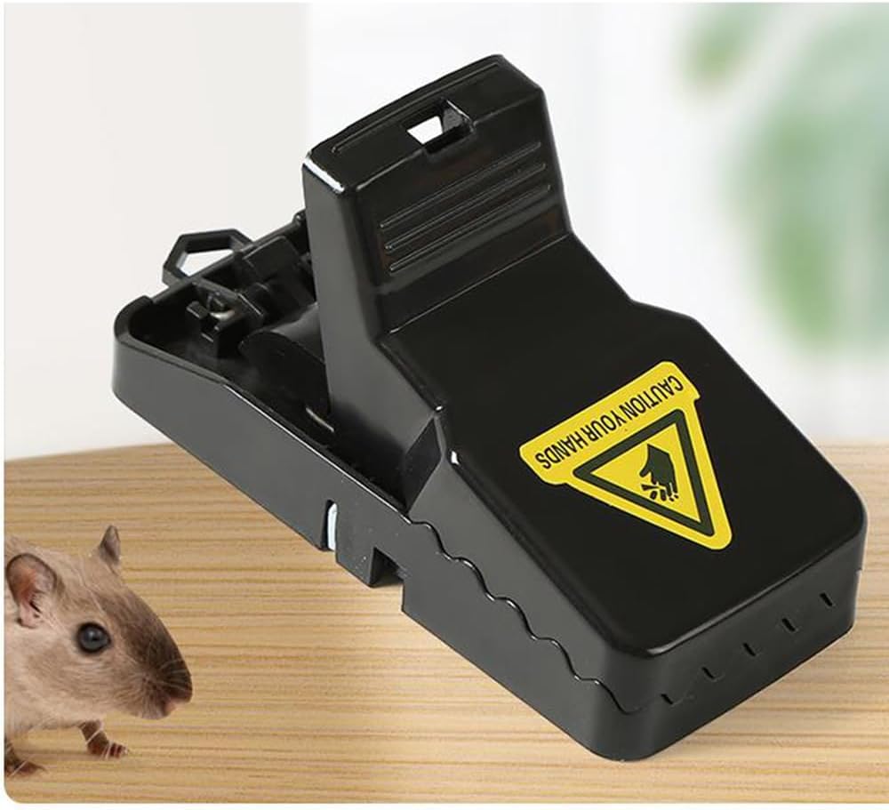 6pk Plastic Reusable Mouse Trap Rodent Rat Snap Catcher Mice Kill Pest Control