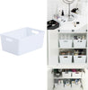 5 Pcs Plastic Storage Baskets with Handle Rectangular Home & Kitchen Storage Box