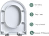 Soft Close Toilet Seat | Easy To Install | Hygiene+ | Easy Clean | D shape