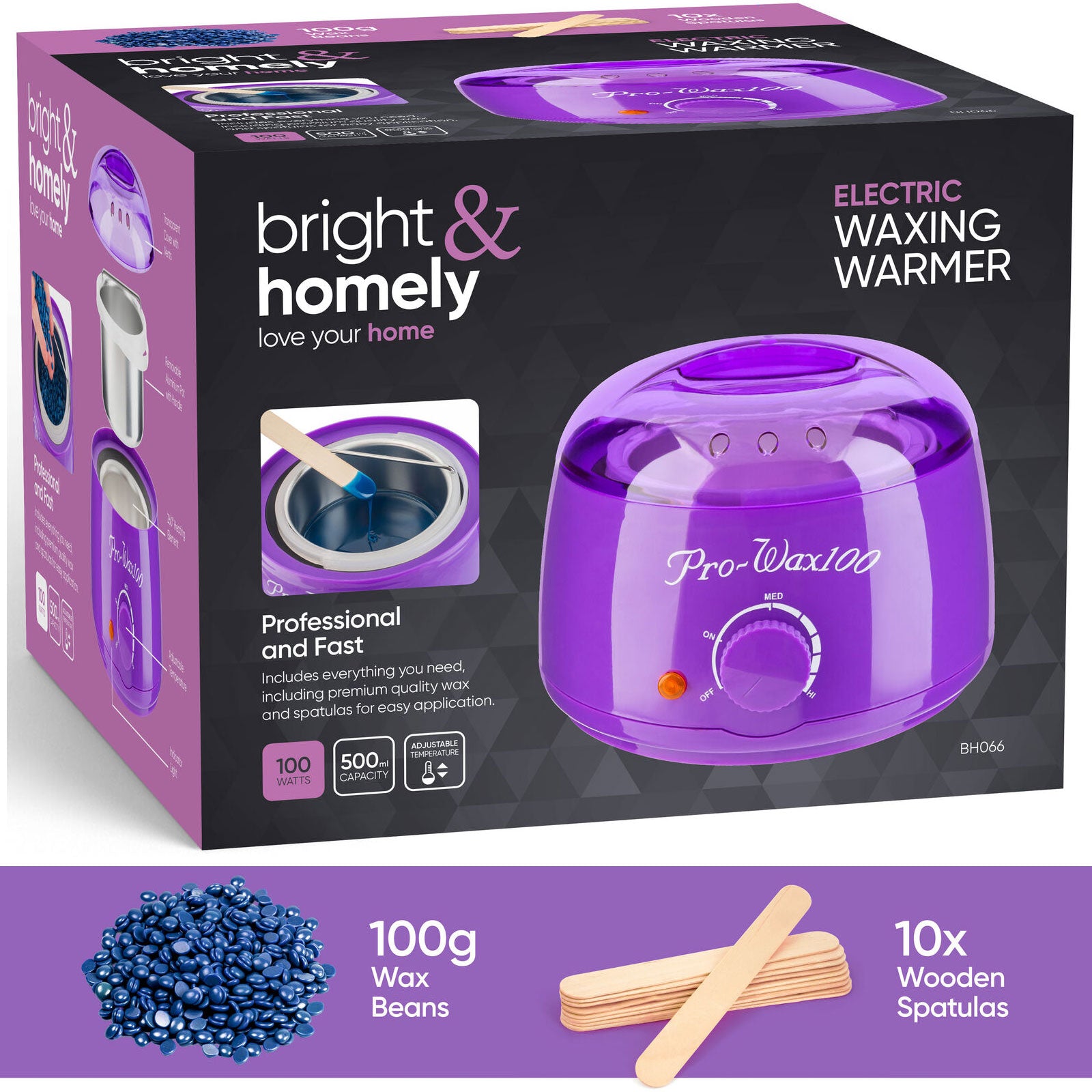 Wax Warmer Heater Pot Machine Waxing Hair Removal With Beans Depilatory Paraffin