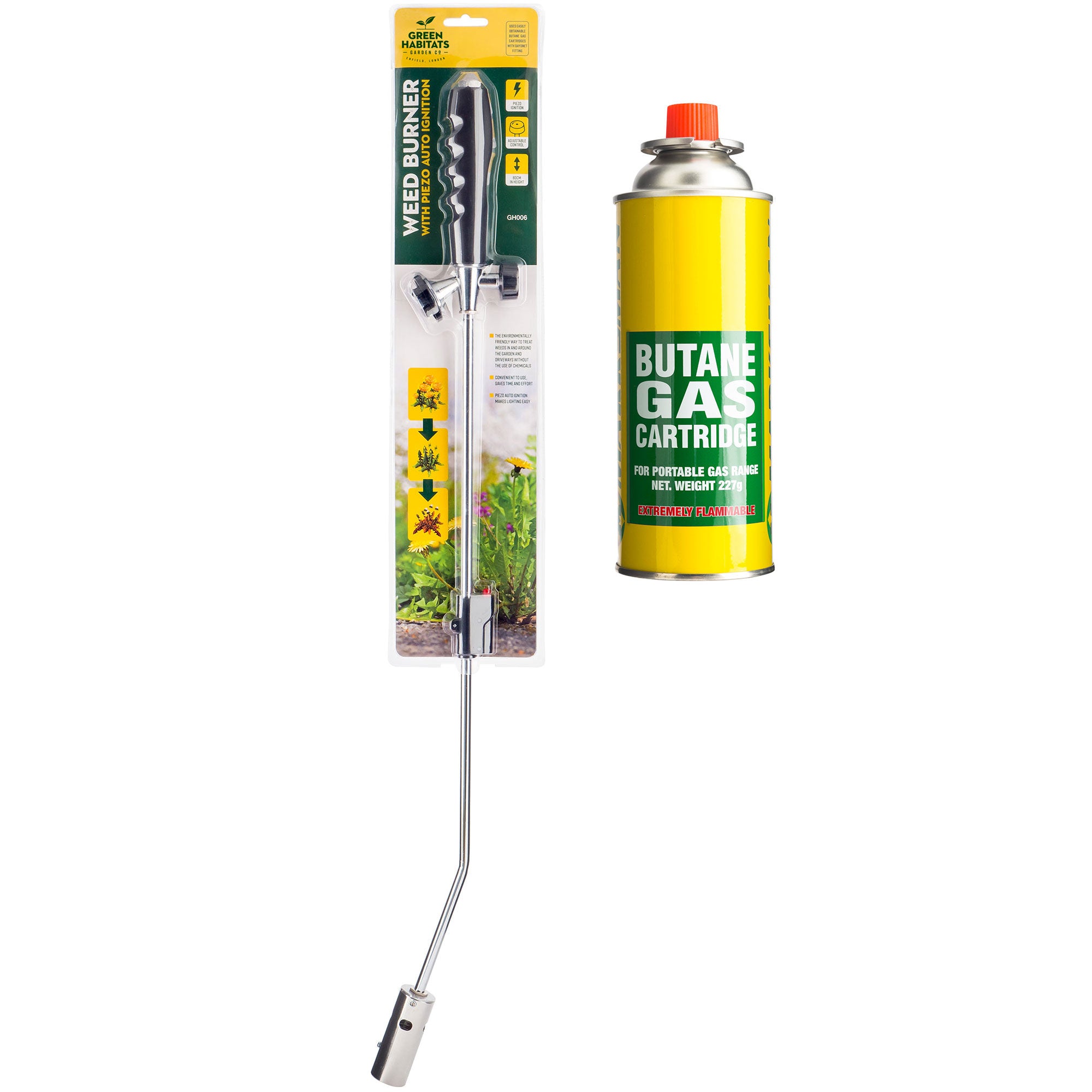 Weed Killer Remover Burner Wand Butane Gas Blowtorch Garden Patio Stone Tiles