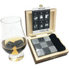 Whiskey Stones with Velvet Pouch and Wooden Box / Whisky Chilling Rocks Cool