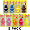 5 x Magic Little Trees Air Freshner Scent Car Home Office Van UK - Free Holder