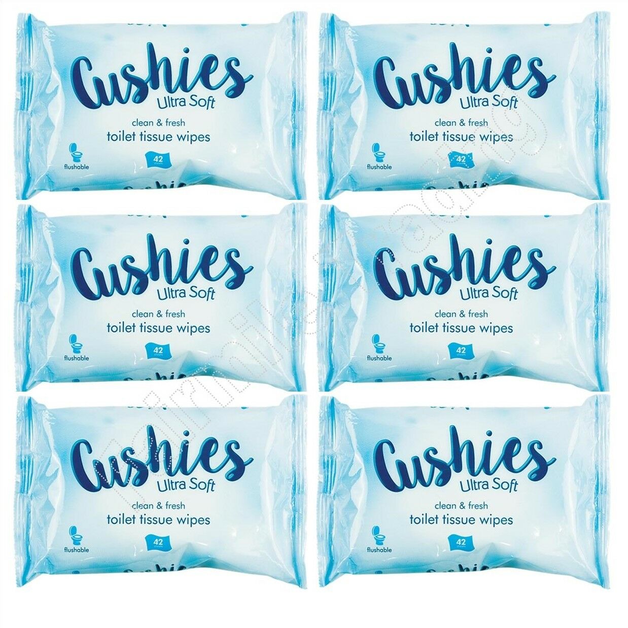 Cushies Ultra Soft Toilet Tissue Wipes Flushable Gentle PH Balance Alcohol Free