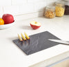 Glass Worktop Saver Kitchen Chopping Cutting Utensil Board Black Copper Slate