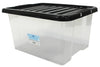Quality Plastic Storage Boxes Clear Box With Lids Home Office Kitchen Stackable
