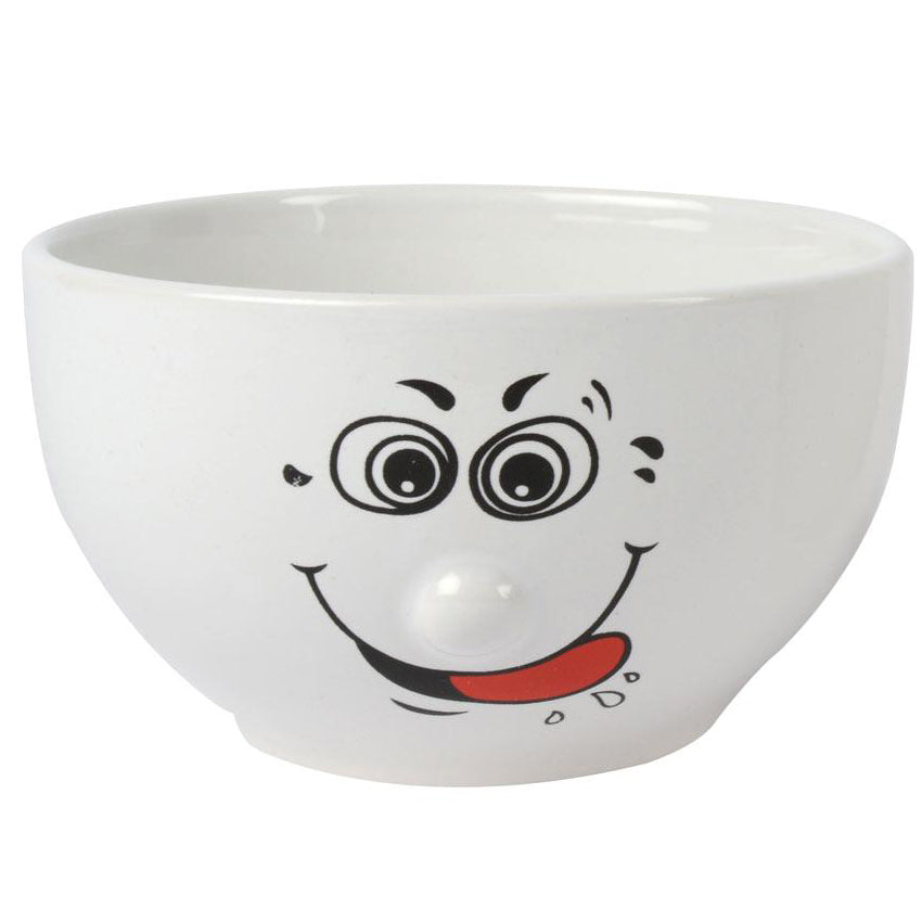 6Pcs 3D Smile Face Cereal Soup Bowls Breakfast Oatmeal Dessert Snacks Round 0.5L