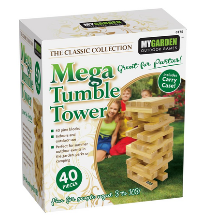 Mega Jenga Tumble Tower Giant Large Wooden Blocks Family Fun Garden Game in Bag