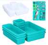 8Pcs Make Up Kitchen Dressing Table Drawer Desk Organiser Cutlery Storage Boxes