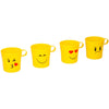 4pc Emoji Mugs Funny Smile Smiley Face Cups Plastic Kids Water Juice Drink Tea