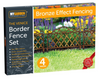 12 Pack Bronze Effect Boarder Fencing Lawn Edging Venice Trellis Railings