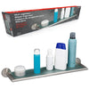 Bathroom Wall Shelf Storage Rack Shelve Stainless Steel Floating Glass Bath Fit