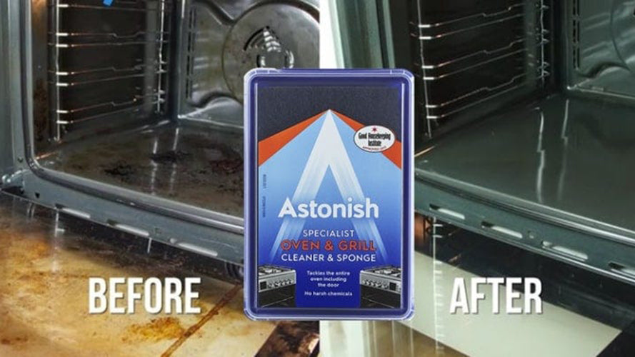 Astonish Specialist Oven & Grill Cleaner With Scourer Sponge 250g Grease Grime