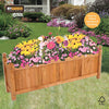 Extra Large Outdoor Garden Wooden Planter Plants Flowers Rectangular Wood Pot