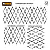 Expanding Grey Wooden Trellis Climbing Plants Fence Panel Screening Lattice New