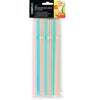 Chef Aid Biodegradable Straws Flexible Bendy Colour Party Cocktail Soft Drinks