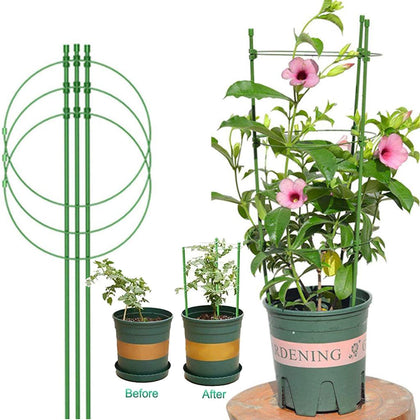 Conical Garden Plant Support Ring for Different Sized Pots Support Flowers Stalk