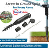 Ground Soil Spike for Garden Clothes Line Airer Rotary Washing Line or Parasol