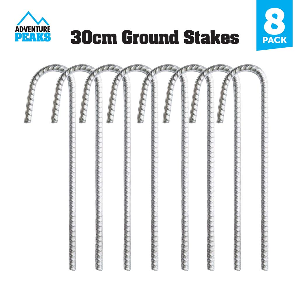 Galvanised Heavy Duty Steel Metal Ground Stakes Camping Tent Gazebo Marquee Pegs