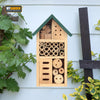 Wooden Insect House Wall Mounted Bug Hotel Natural Habitat Garden Shelter Bees