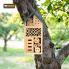 Wooden Insect House Wall Mounted Bug Hotel Natural Habitat Garden Shelter Bees