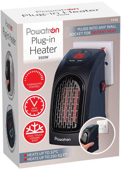 Personal and Portable Plug In Electric Heater with Digital Display Timer Speed