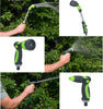 3Pcs Garden Spray Nozzle Gun Set Head Wand 8 Function Extendable Adjustable ABS