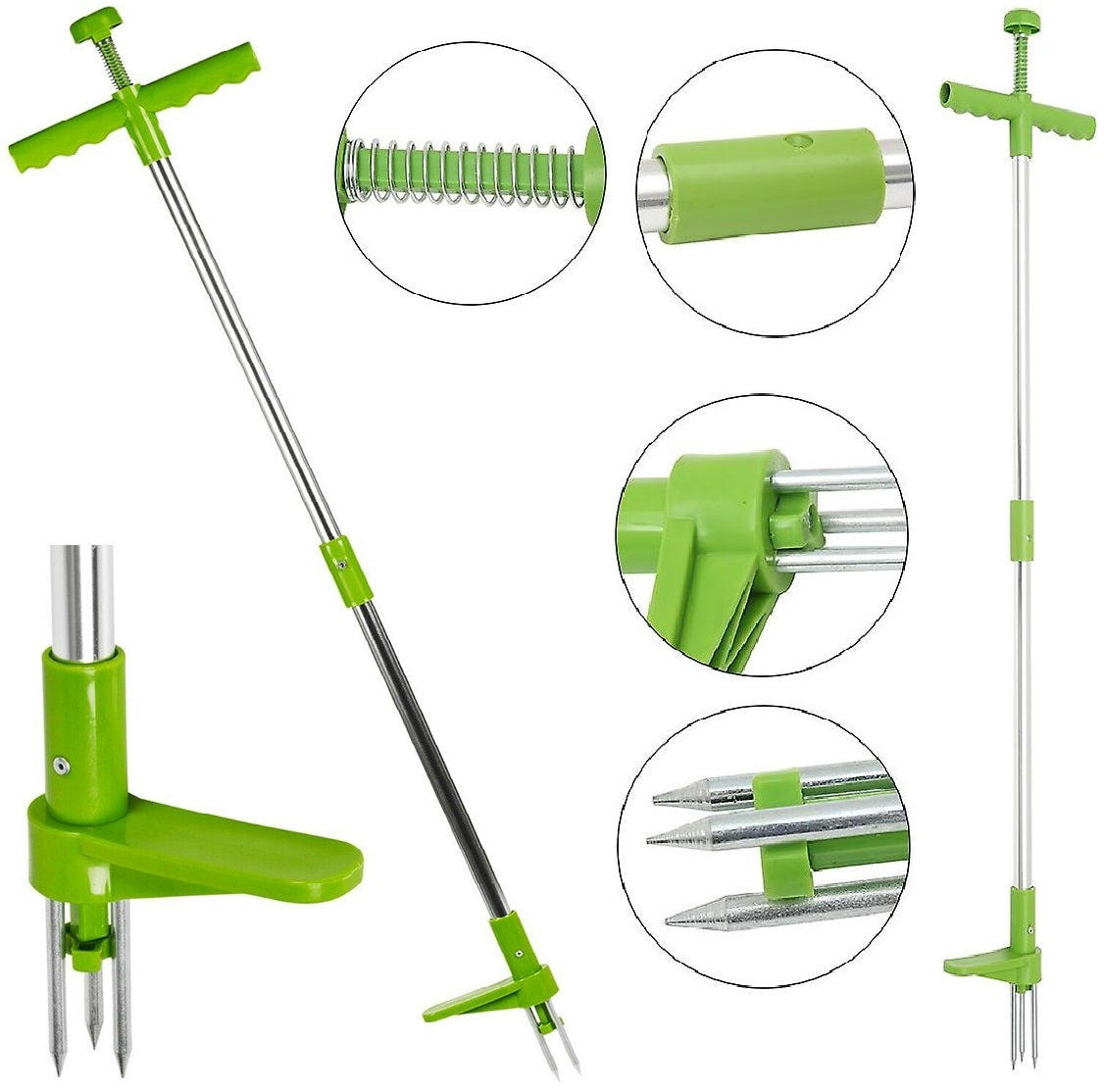 Garden Weed Puller Plant Remover Twister Tool Manual Extractor Root Twist 3Claws