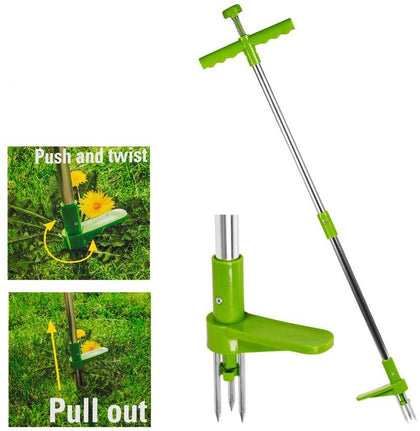 Garden Weed Puller Plant Remover Twister Tool Manual Extractor Root Twist 3Claws