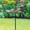 Bird Bath Water Seed Feeder Cast Iron Round Poppy Sunflower Leaf Garden Ornate