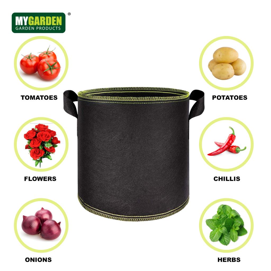 Hydroponics Fabric Pot Breathable Plant Pots Container Grow Bag Root Boosting