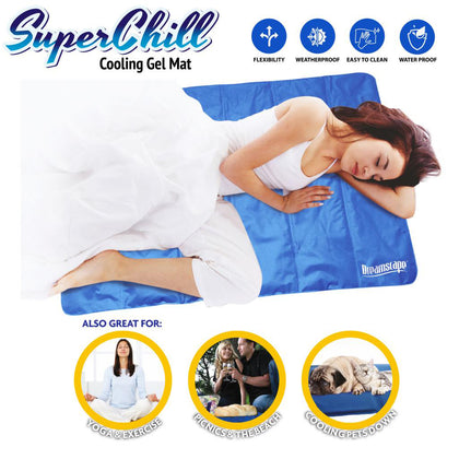 Large Gel Cooling Pad Bed Mattress Cool Mat Cushion Sleep Aid Yoga Pet Pillow