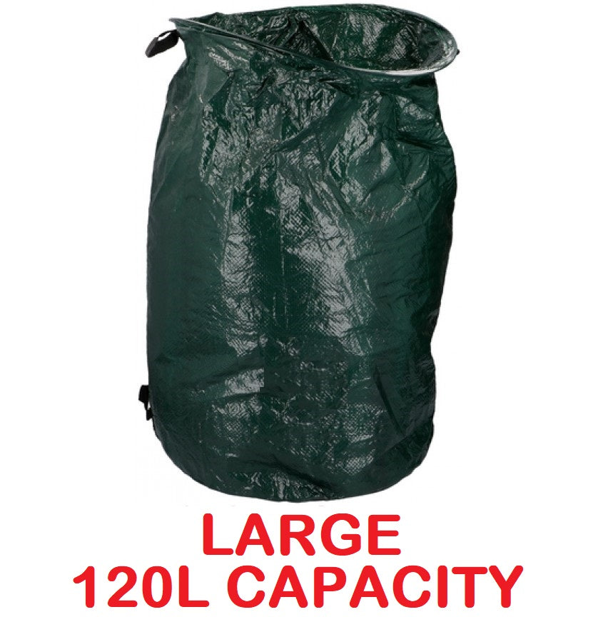 120L Heavy Garden Waste Bag Refuse Sacks Leaf Leaves Weeds Carry Handle Strong