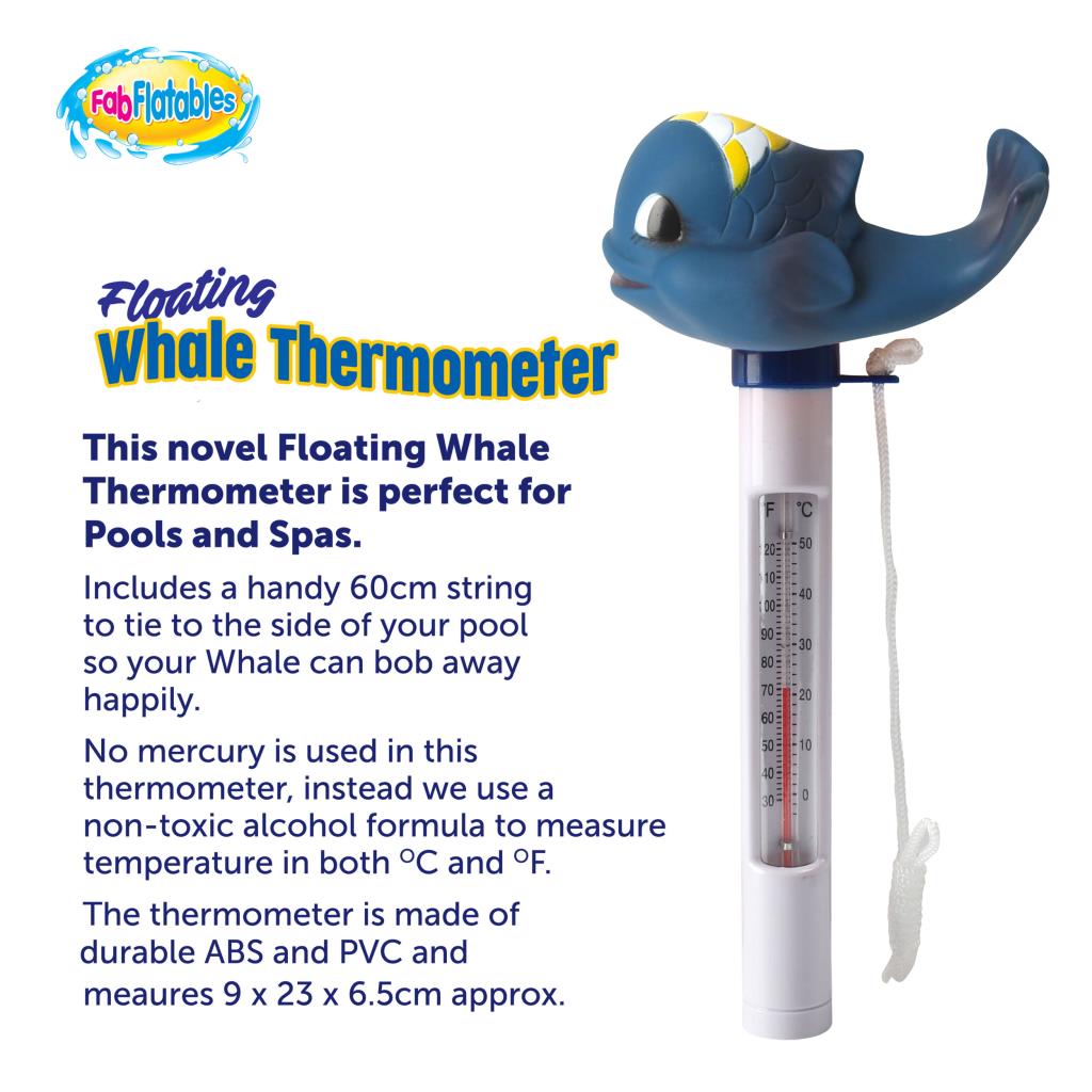 Floating Thermometer For Bath Swimming Pool Pond Hot Tub Water Duck Whale