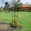 Garden Obelisk Metal Outdoor Trellis Climbing Arch Plant Roses Support Frame UK