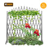 Arched Expandable Wooden Trellis Fence Garden Outdoor Freestanding 105x180cmGrey