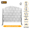 Arched Expandable Wooden Trellis Fence Garden Outdoor Freestanding 105x180cmGrey