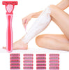 21Pcs Razor Blades Women Smooth Sensitive Shave Hygiene 3 Blades Hair Removal