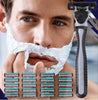 21Pcs Razor Blades Mens Shaving Shave Everyday Use Hygiene 3 Blades Disposable