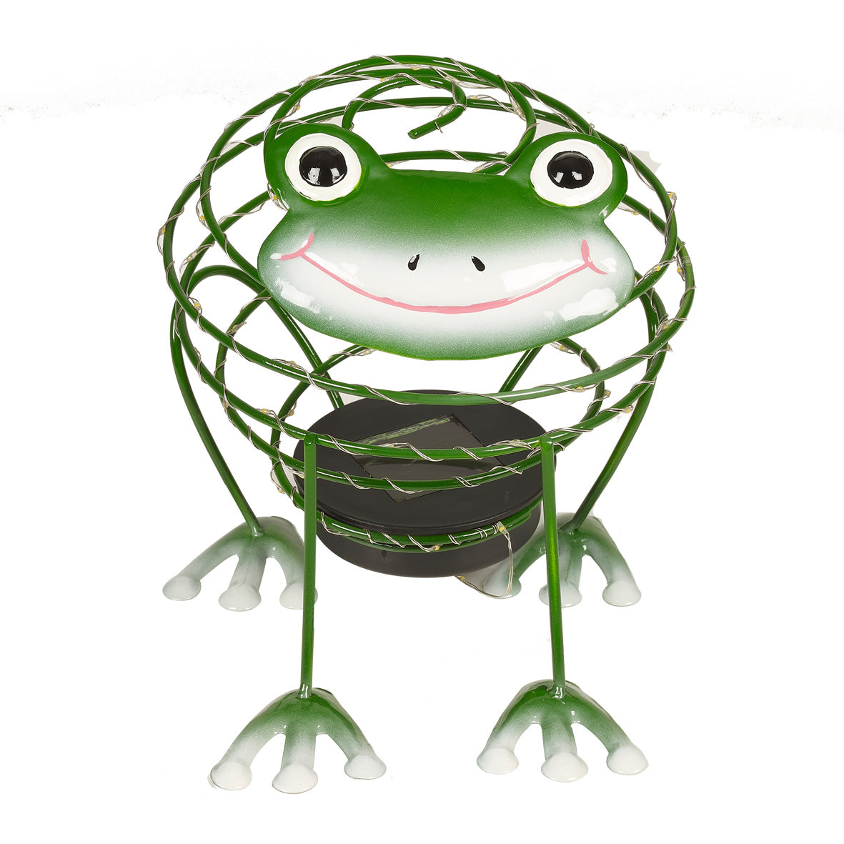 Garden Solar Wire Frog with 62 Micro LED Light and 4D Moving Effect Decoration