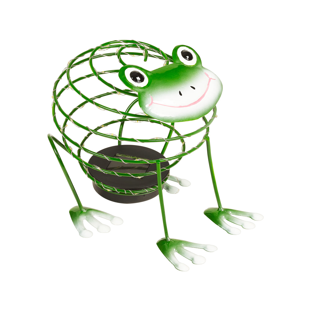 Garden Solar Wire Frog with 62 Micro LED Light and 4D Moving Effect Decoration