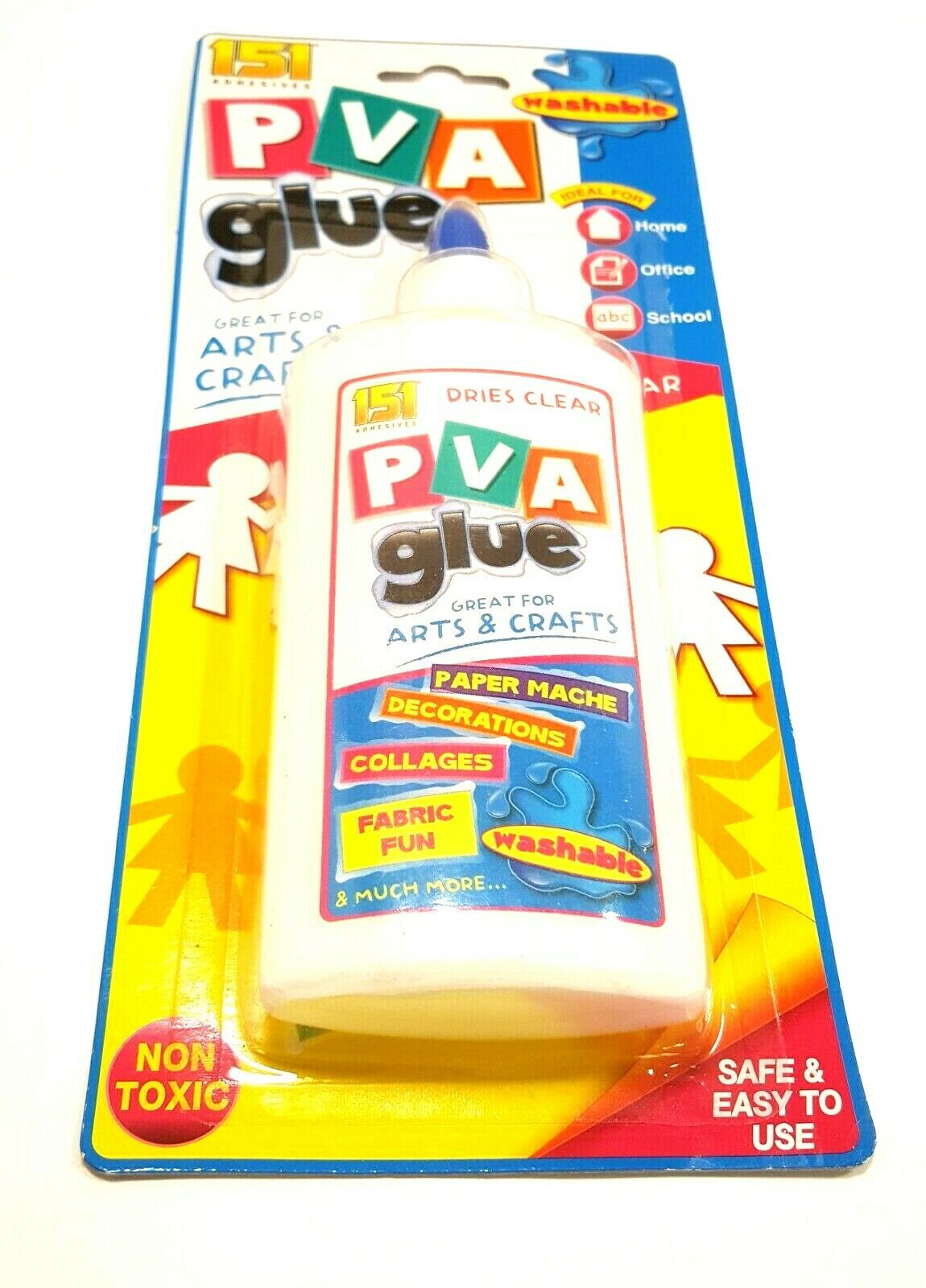 General Purpose PVA Adhesive Glue 150ml Paper Cardboard Wood Fabric Craft