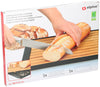 Bamboo Wooden Cutting Board With Crumb Catcher Tray Bread Chopping Slicing Board