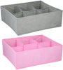 Drawer Folding Underwear Bra Socks Organizer Wide Storage Box Mesh Compartment