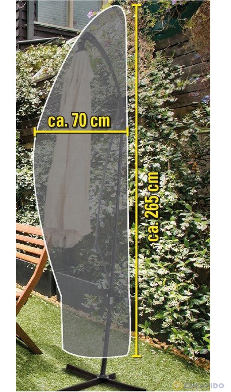Premium Banana Umbrella Cantilever Parasol Cover Garden Patio Waterproof Outdoor