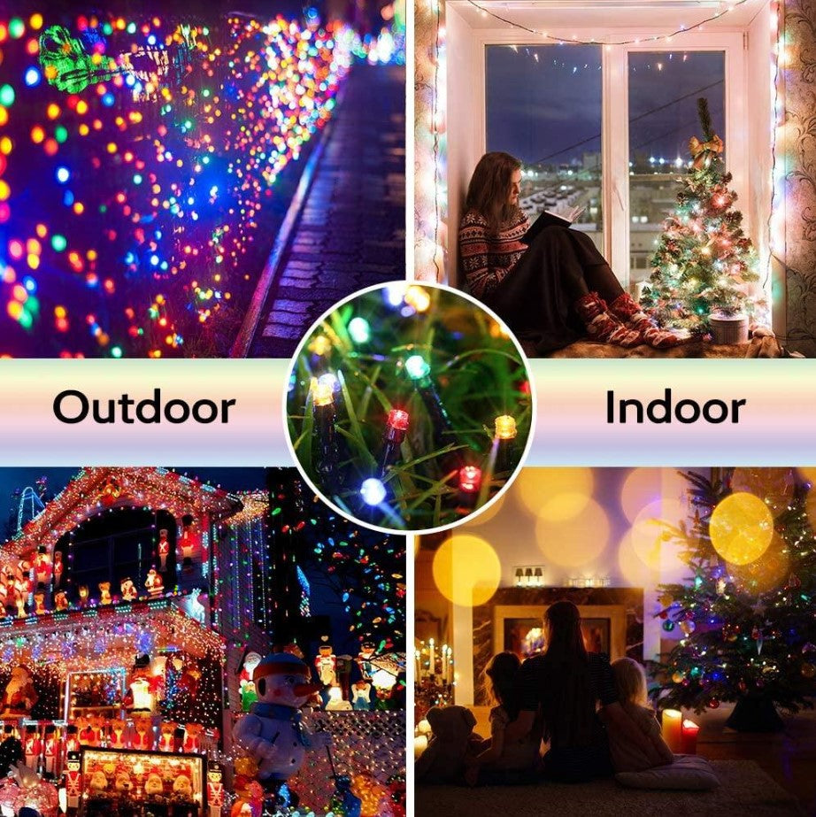 Outdoor Garden Solar Fairy String Light LEDs Party Wedding 8 Modes Auto Xmas LED