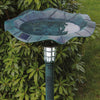 GardenKraft Clam Shell or Solar Lit Bird Bath With Stones or Base Planter Garden