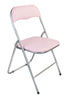 Folding Chair SIlver Metal PVC Portable PInk Black White Blue Outdoors Picnic