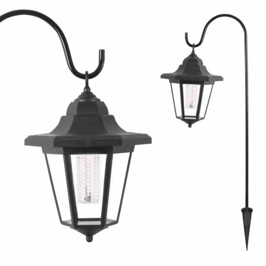 2 x Solar Classic Led Shepherd Hanging Garden Lanterns Coach Outdoor Lamp Lights