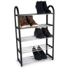 5 Tier 15 Pairs Shoe Rack Stand Storage Self Organiser Lightweight Compact Space